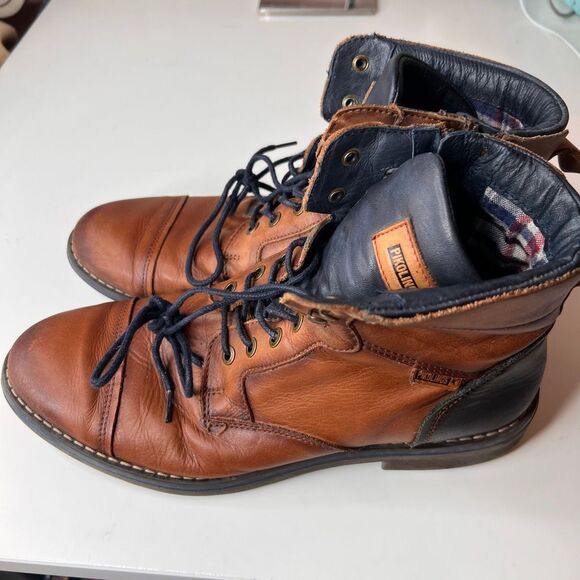Mens Pikolinos York Leather Lace-Up Casual Ankle Boots size 41 main image 9